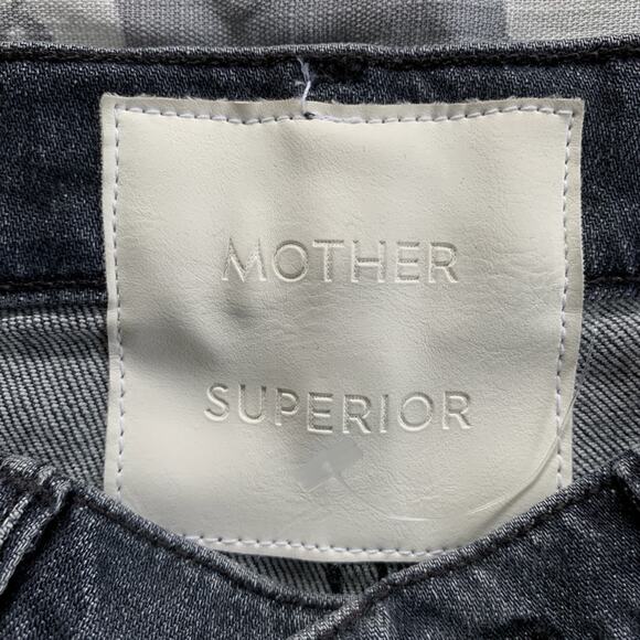 NEW Mother The Insider Crop Step Chew Jeans (Sz 24) Pedal To The Metal Destroyed - Picture 13 of 16
